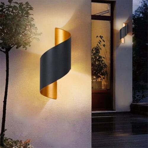 Outdoor wall lamp 10W waterproof balcony led aisle stairs simple outdoor wall villa entrance courtyard