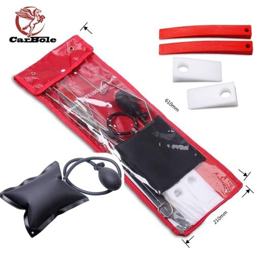 12Pcs Universal Car Door Open Unlock Tool Kit Key Lost Lock Out Emergency Air Pump suit many European and Japanese cars