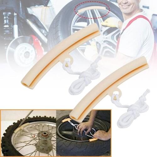 2pcs Wheel Rim Protectors for Motorcycle Bike Tire Changer Spoon Lever Repair Tool Kit - Beige