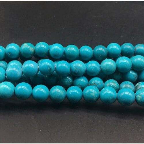 2018 wholesale Natural Stone Beads green turquoises Round Beads For Jewelry Making 15.5 inches Pick Size 6 8mm