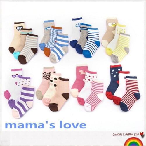 3 pairs/lot 2016 Autumn/Winter 1-6years Pure cotton baby socks baby boy and baby girl socks toddlers socks baby infants wear