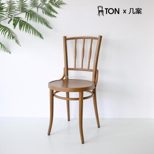 378 Dining Chair Retro Coffee Chair Single Chair Desk Chair Beech