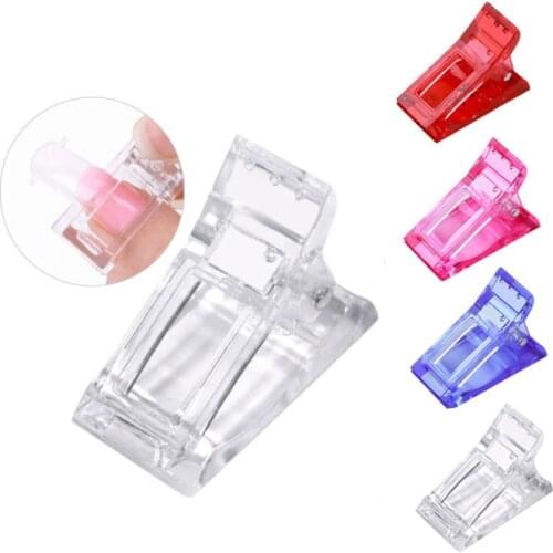 5Pcs Nail Tips Clip Quick Building False Nails Mold UV Gel Assistant Tool DIY Manicure Plastic Extension Tools