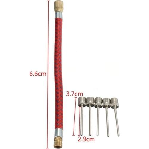 7Pcs/set Pump Adaptor Set Kit Inflate Bike Pump Adaptor Set Needle Valve Football Connector Air Bed Tyre Bike Repair Accessories