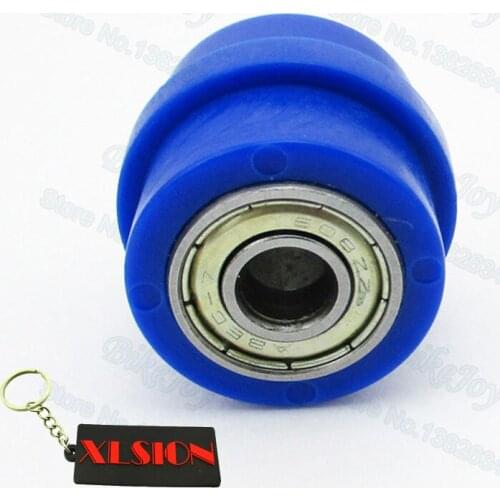 8mm Motorcycle Blue Pulley Tensioner Chain Roller Pit Dirt Motor Bike ATV Go Kart Motorcycle