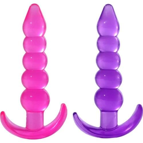 Five Gode Anal Beads Jelly Anal Plug Butt Plug G-spot Prostate Massager Silicone Adult Sex Toys For Woman Men Gay Erotic Product
