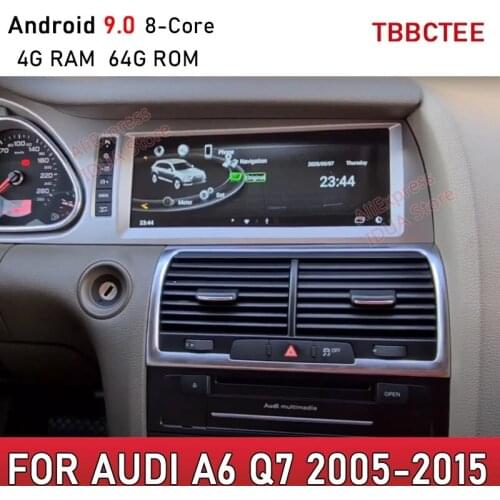 Android 9.0 4G 64G For Audi A6 Q7 2005~2015 MMI 2G 3G Car Multimedia Player GPS Navigation Radio Stereo Touch Screen WiFi