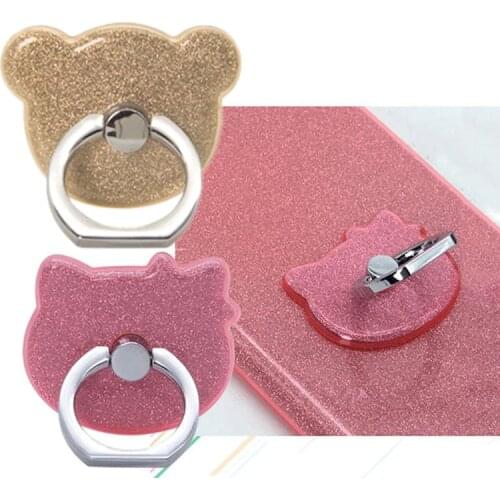 Bear/Cat Shape Phone grip Universal Finger Ring Holder for phone Tablet Stand Car Mount Stand phone kickstand desk holder