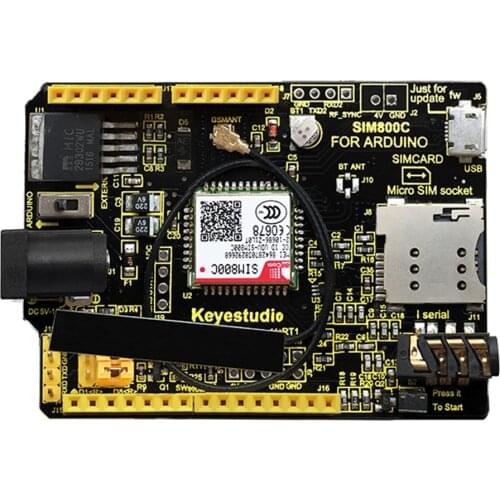Keyestudio SIM800C Shield GPRS GSM With Antenna for Arduino UNO R3 / Mega 2560