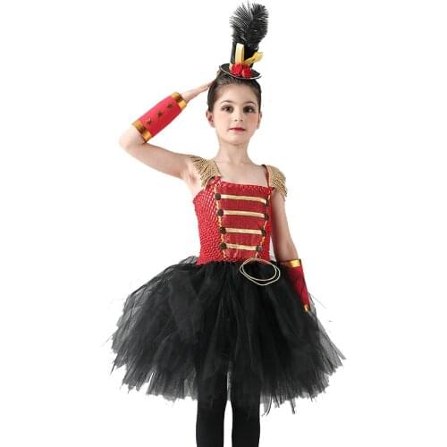 Girls Tutu Costume Sparkly Kids Toy Soldier Tutu Dress for Girl Birthday Party Halloween Christmas Carnival Disguise Clothing
