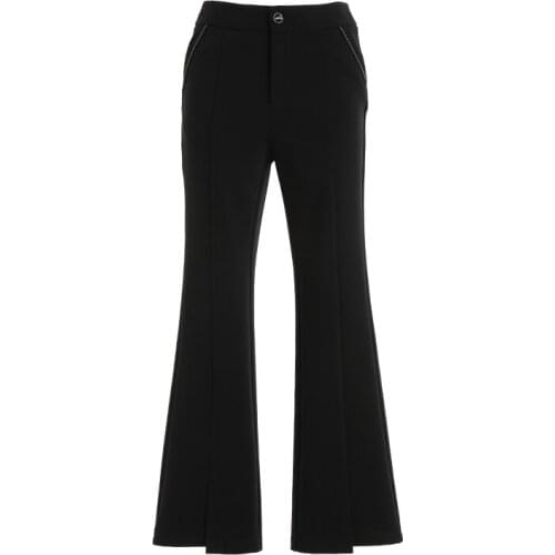 Gowani summer high waist casual pants cropped flare trousers