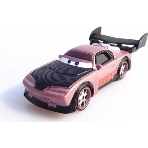 Pixar Cars 2 100% Original Boost With Flames Diecast Metal Toy Car For Children Gift 1:55 Loose New In Stock Lightning McQueen