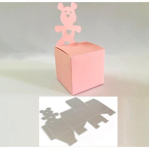 Bear Wedding Craft Metal Cutting Dies Cut Die Mold Box Scrapbook Paper Craft Knife Mould Blade Punch Stencils Dies