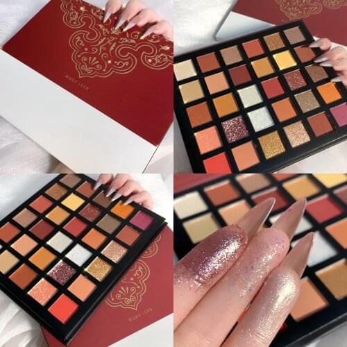 NUDE 16 colour Palette Holographic Shiny Matte Glitter Pigment Eye Shadow Pallete Metallic Diamond Makeup Palette