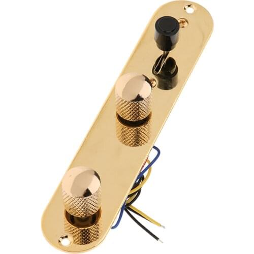 Wired Loaded Control Plate Wiring Harness for Telecaster Electric Guitar Parts, Golden
