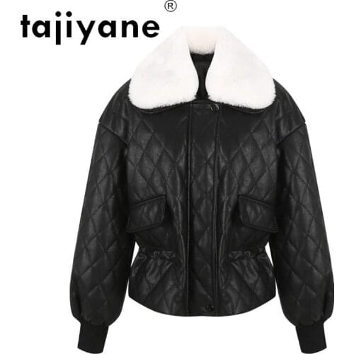Down Winter Womens Jacket Real Leather Clothes for Women Wool Fur Jackets Woman Sheepskin Parkas Mujer Chaqueta TN1345