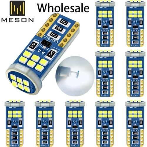 T10 Led W5W Led 18led 2835smd LED No Error 194 168 Interior Instrument Reading Light Bulb Plate Lamp 6000K