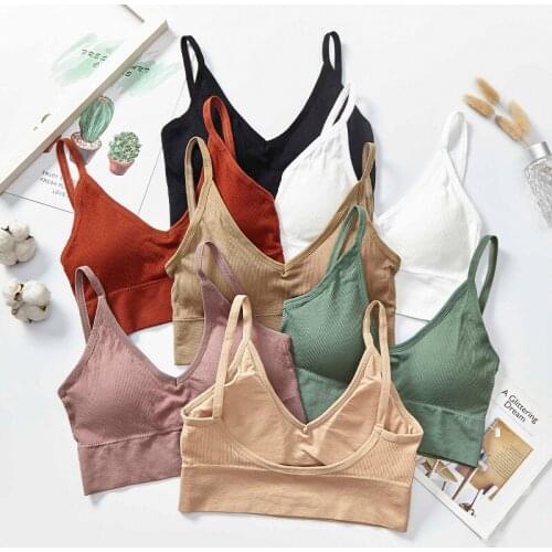 Women Sexy Tops Tube Top Female Streetwear Sleeveless Camis Seamless Sports Lingerie Tee Bra Crop Top Bandeau Top Tank