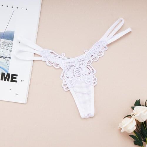 Women Sexy Mesh Transparent Panties WomensThongs G-String Butterfly Hollw Out Seamless T-Back Briefs Underpants Sexy Lingerie