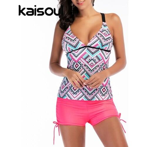 2021 Newest Bikini Set Print Womens Swimwear Vintage Swimsuit Push Up Bathing Suit Women Deep-V Swim Beach Wear Plus Size