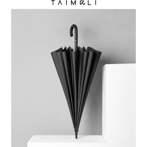 Uv Protection Umbrella Long Handle Black Windproof Adult Chinese Umbrella Fashion Sombrilla Playa Household Merchandises BD50UU