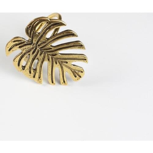 12PCS/metal alloy green turtle leaf napkin ring table decoration wedding party restaurant party table decoration