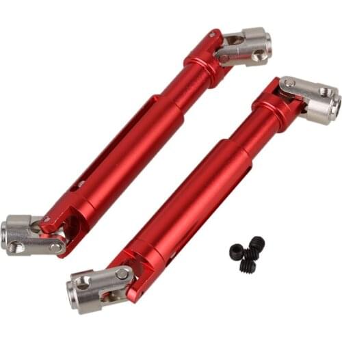2pcs 106-140mm Aluminum CVD Universal Driven Dogbone Shaft Joint For HSP Pangolin 94180 1/10 Rock Crawler SCX10 D90 Parts