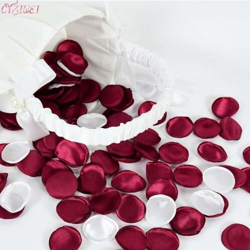 200Pcs New Artificial Silk Rose Petals Satin Petals Silk For Valentine Marriage Wedding Party Decor Handmade Soft Rose Petals