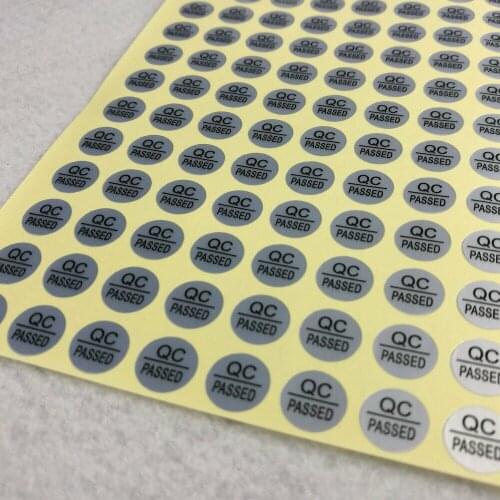 3000PCS QC PASSED Stickers Matte Silver Adhesive Waterproof 10mm,Round