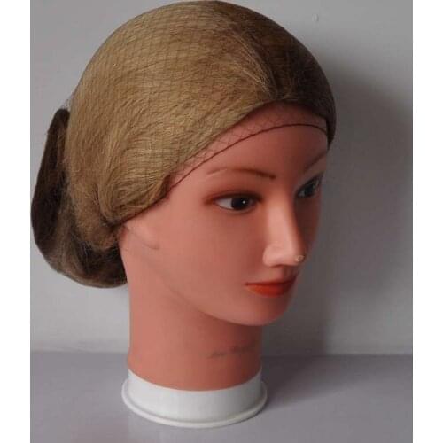 5mm nylon hairnets invisible disposable hairnet 20inch black color