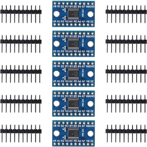 5pcs/lot TXS0108E 8 Channel Logic Level Converter Bi-Directional High Speed Full Duplex Shifter 3.3V 5V for Arduino Raspberry Pi