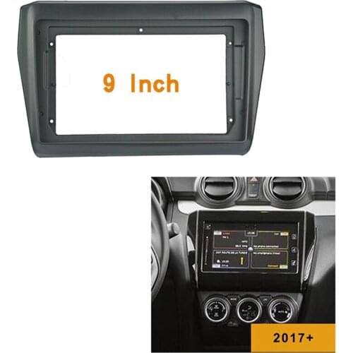 9 Inch 2 Din Car Fascia for SUZUKI SWIFT 2017+ Stereo Fascia Panel Dash Mount Installation Car DVD Frame Kit In-Dash
