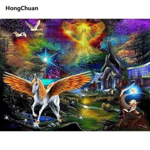 Pegasus Animation 5D DIY Full Square/Round Diamond Painting Diamond Embroidery Diamond Cross Stitch Home Decoration Kids Gift
