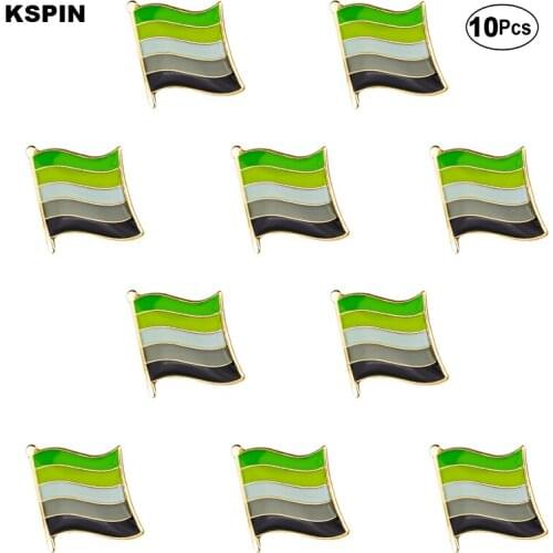 Aromantic Pride Flag Brooches Lapel Pin Flag badge Brooch Pins Badges