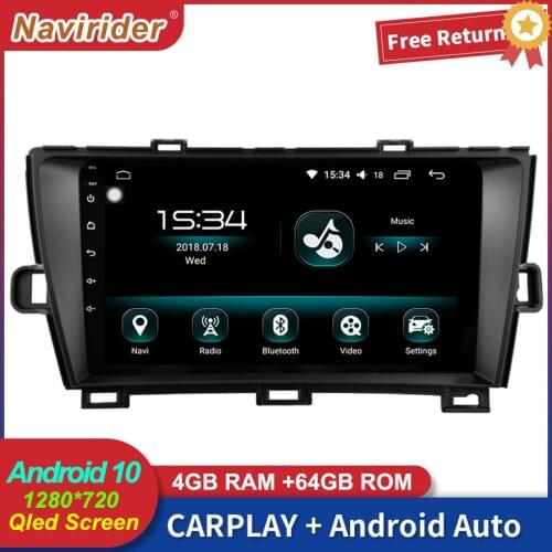 2Din Car Stereo with Screen Android 10 Multimedia For TOYOTA PRIUS 2012 GPS Car Radio Video Carplay Head Unit