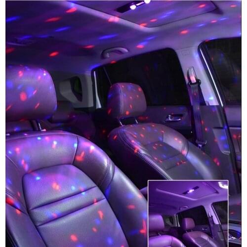 Car Atmosphere Lights 5 Modes USB Rechargeable Ambient Lamp With Remote Multi-color Portable Decorative Light For Cars Home