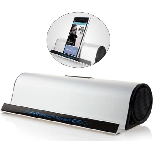 Wireless Bluetooth Speakers Phone/Tablet Stand Holder Speaker Enhance Bass Stereo Column Hifi Music Model Portable Speaker