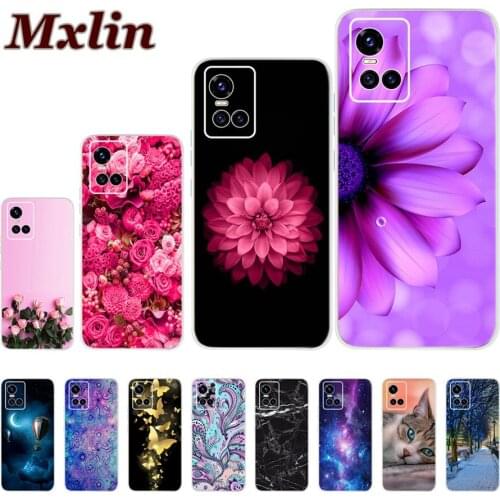 For Vivo S10 Pro Case Colorful Flower Rose Slim Funda Soft Back Protective Cover For Vivo S10 S10Pro 5G 2021 V2121A Phone Shell