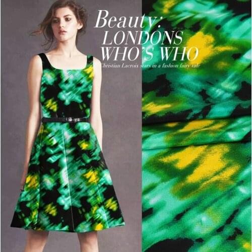 CNUM SCC011 CDC/ Flashing Green /Silk Fabric 90%Silk 10%Spandex Elastic/ W: 1.31yd Thickness 30mm/ Unit: meter