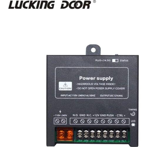 DC 12V Door Access Control system Switch Power Supply 4A / AC 110~240V RFID Fingerprint Access Control System