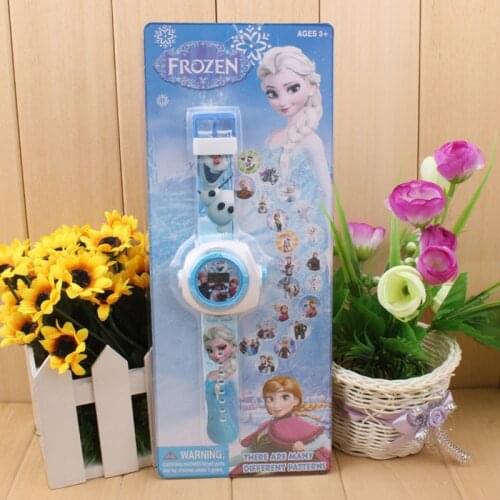 Disney Frozen 2 Doll Toy Story Electronic Watch 3D Projection Table 20 Figure Glowing Childrens Birthday Gift