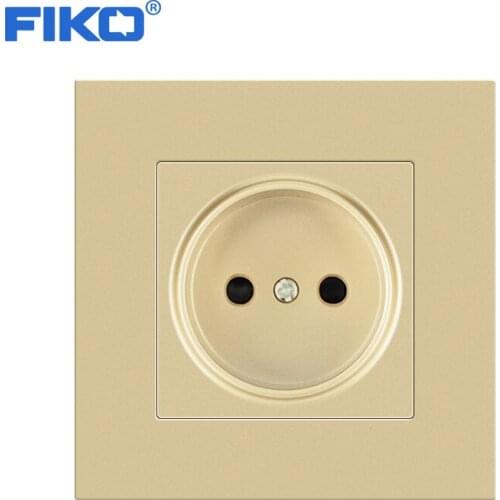 FIKO 16A 250V standard PC panel Russia EU standard wall electronic socket ,EU Wall Power Socket 86mm*86mm