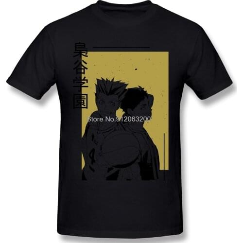 Fukurodani BokuAka Character Design Anime Clothes Design Haikyuu Volleyball Sports Anime Cotton Camiseta Men T-Shirt