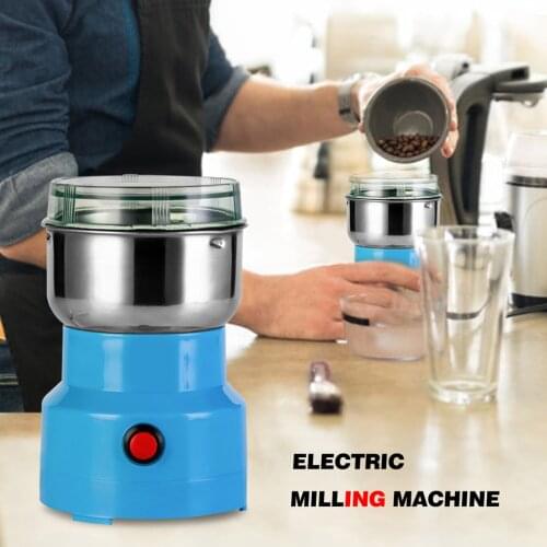 Behogar Multipurpose Small Electric Grain Coffee Beans Nuts Spices Pepper Sesame Coarse Grinder Machine for Kitchen Supplies