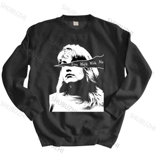 Men autumn sweatshirt black hoody Twin Peaks Laura Palmer Fire Walk With Me hoodies Cotton hoodies David Lynch hoody