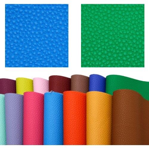 20*33cm Lychee Solid Faux Synthetic Leather Fabric For Bows Leather Crafts DIY Handmade Material Earrings Shoe,1Yc6322