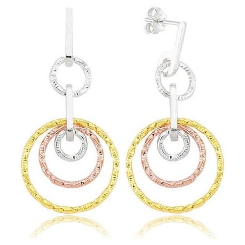 Original 925 Sterling Silver Three colorsRing Earring , Quality products , Flashy Designs , Hundreds of kinds of earrings