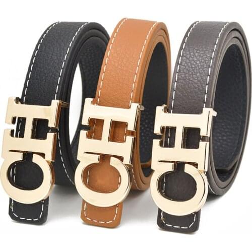 Luxury Designer Brand Cowhide CH Shaped Belt Men High Quality Women Genuine Real Leather Dress Cowhide Strap for Jeans Waistband
