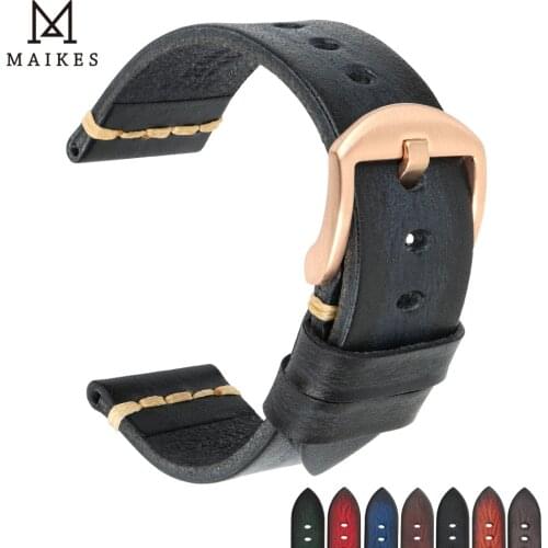 Handmade Leather Watch Bands 18mm 19mm 20mm 21mm 22mm 23mm 24mm Watchband For Panerai IWC Hamilton Tissot Watch Strap