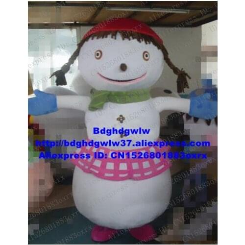 Christmas Xmas Snowman Snow Man Mascot Costume Adult Cartoon Character Head Very Big Ceremonial Event Shopping Mall zx2851